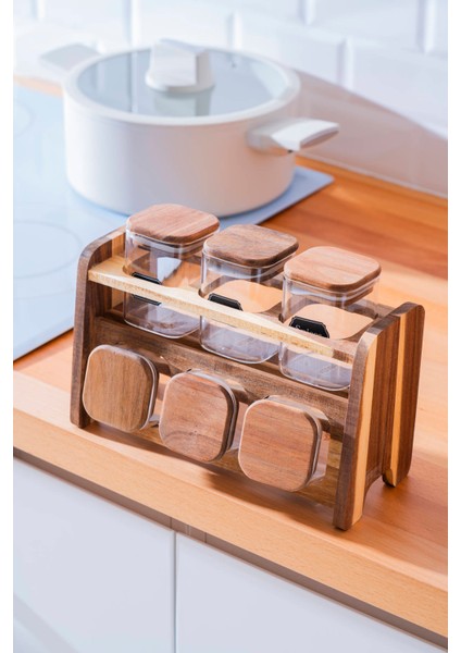 Calix Standlı 6 Lı Baharatlık Takımı