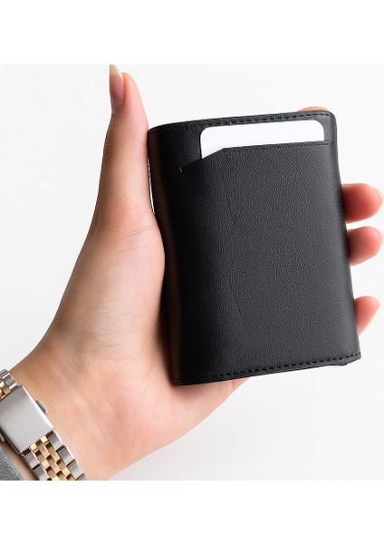 Private Collection Kişiselleştirilebilir Siyah Hakiki Deri Unisex Mekanizmalı Cüzdan (10X8) modelleri