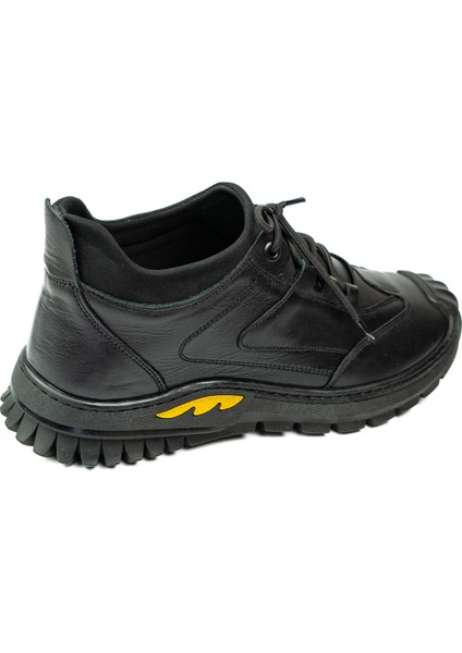 5015 Siyah Streç Deri Erkek Günlük Ayakkabı fırsatları