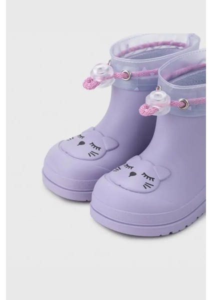 Mendi Gato Kız Çocuk Yağmur Çizmesi - Lila W10322-018 modelleri