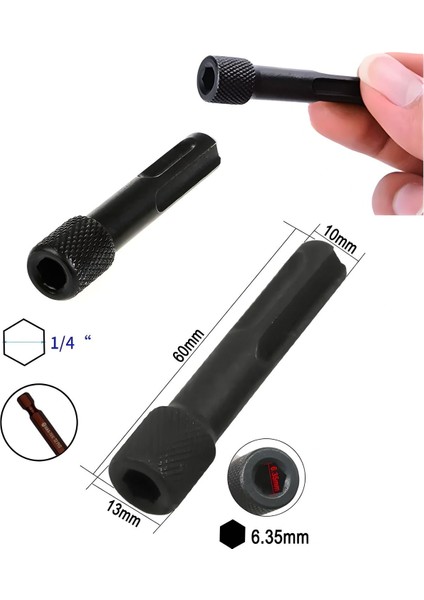 Sds Bits Uç Dönüştürücü Adaptör | Vidalama Uçlarıyla Uyumlu Dönüştürücü