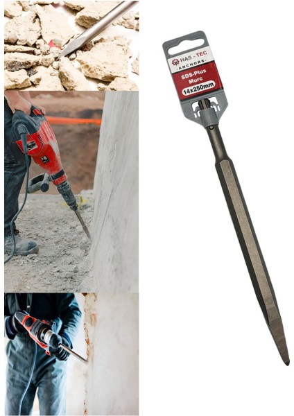 Sds-Plus Murç 14X250 mm | Kırıcı Delici Uyumlu Beton Kırma Ucu