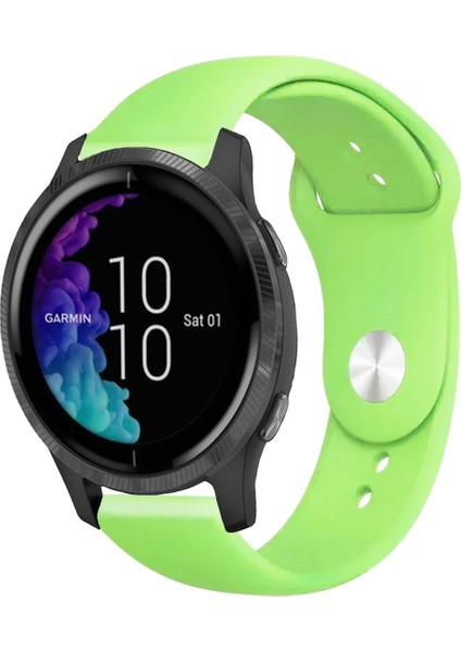 Garmin Venu ile Uyumlu Kordon Yumuşak Dokulu Esnek Jel Silikon Kayış