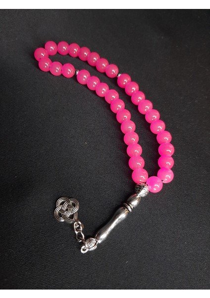 Mryart Pembe Cam Boncuk Tesbih