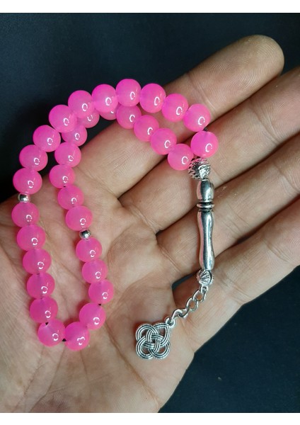 Mryart Pembe Cam Boncuk Tesbih fiyatları