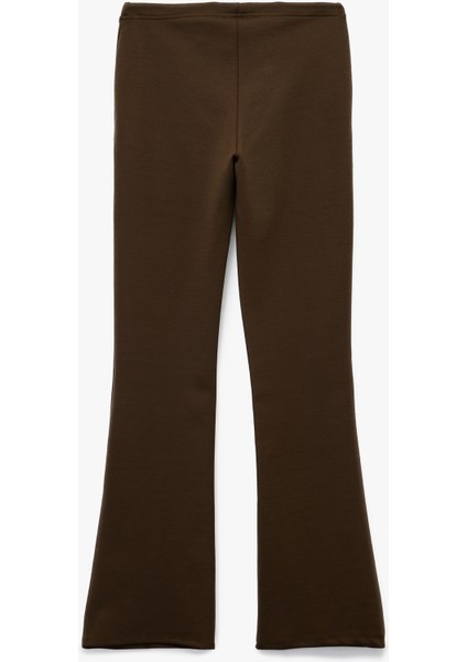 Beli Bağlamalı Nervürlü Ispanyol Paça Eşofman Altı fiyatları