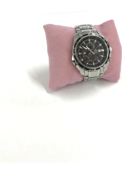 Süet Kumaş Pembe Renk 5 Adet 8/8 cm Takı Yastığı