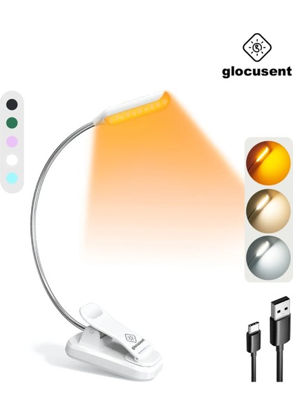 Şarjlı LED Masa, Kitap Lambası Çalışma, Okuma, Tamirci Ergonomik Esnek Şarjlı Type C