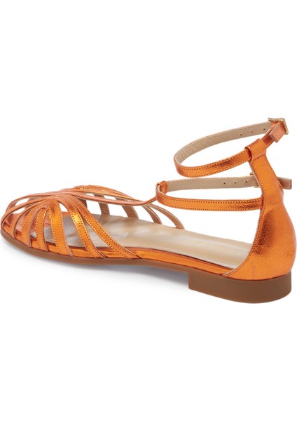 Turuncu Hakiki Deri Kadın Sandalet - K25Y1SN67789-M39 modelleri