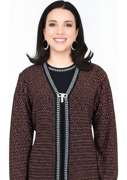 Kadın Sandy Kumaş Anne Ikili Takım Önü Broşlu Bluz fiyatları