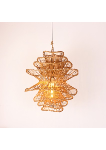 MYLAMP Luna Rattan Avize 55x60 cm fırsatları