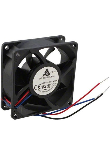 AFB0624VHD-AR00 ,60X20MM 24VDC 20-Cfm 3-Kablo Fan