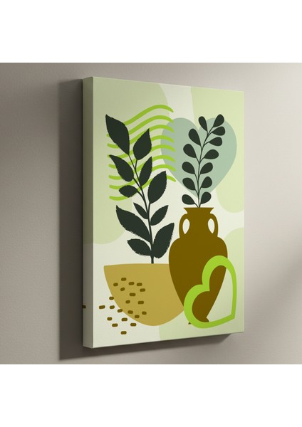 Soyut Bitkisel Desen Tablosu