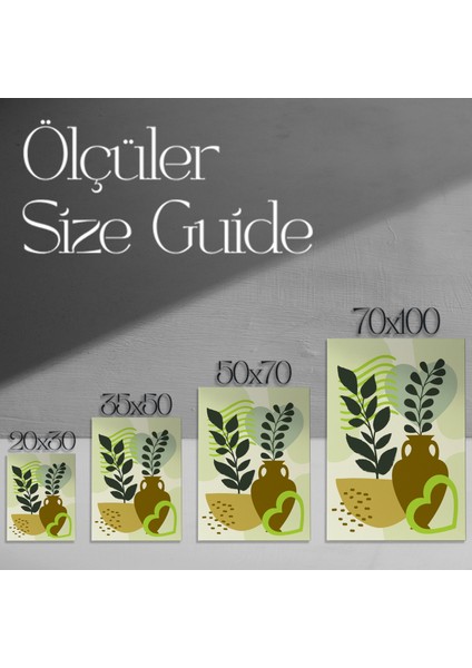 Soyut Bitkisel Desen Tablosu modelleri