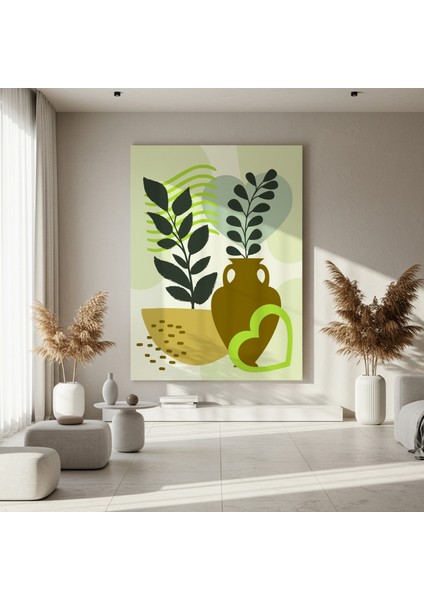 Soyut Bitkisel Desen Tablosu fırsatları