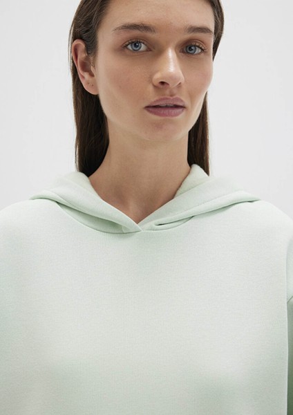 Kapüşonlu Yeşil Basic Sweatshirt 167299-71449 indirimleri