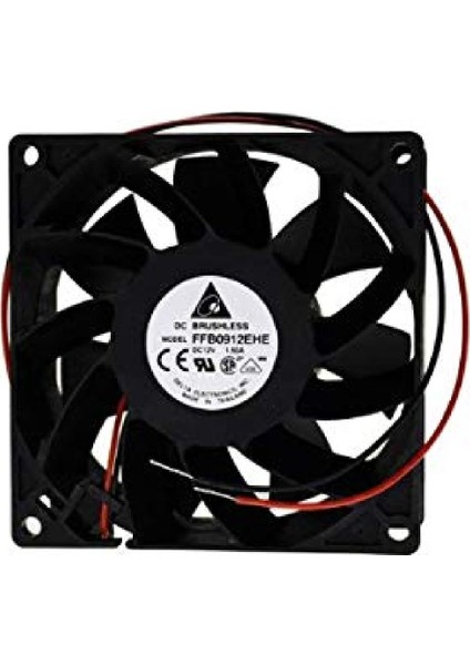 FFB0912EHE ,92X38MM 12VDC 110-CFM 2-Kablo Fan
