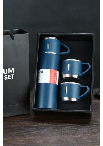 Kişiye Özel 3 Bardaklı 500ML Çelik Ayıcık Baskılı Termos–12 Saat Isı Koruma, Sızdırmaz ve Taşınabilir fırsatları