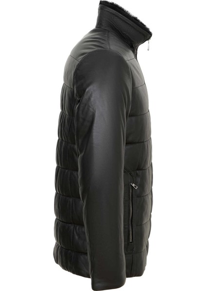 Siyah Hakiki Deri Erkek Hakiki Deri Mont - E23KKM310512-Q3H indirimleri