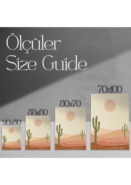 Minimalist Çöl Manzarası Tablosu modelleri