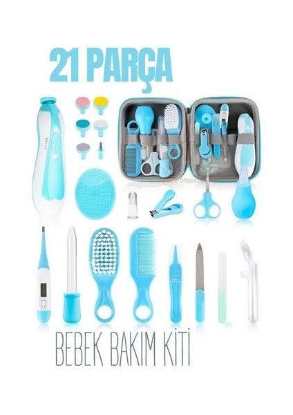 Turk Bebek Bakım Seti Çantalı Bebek Bakım Kiti - MCT8596-9249