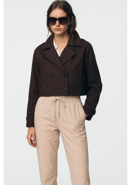 Gabardin Ipli Paça Lazerli Pantolon