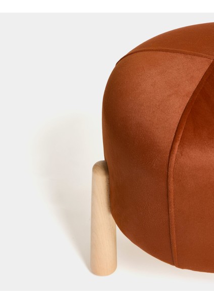 Floki Naturel Ahşap Ayaklı Puf indirimleri