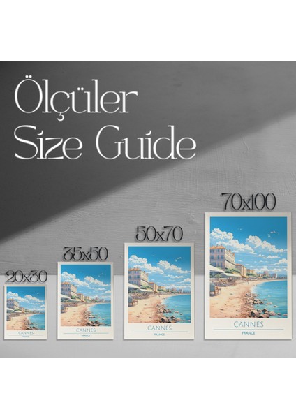 Cannes Sahili Manzara Tablosu modelleri
