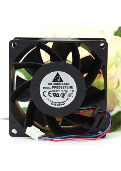 FFB0824EHE-F00 ,80X38MM 24VDC 80-Cfm 3-Kablo Fan