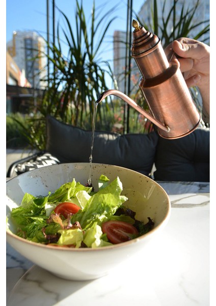 Bakır Yağdanlık 0.5 lt Oksitli Bakır Renk