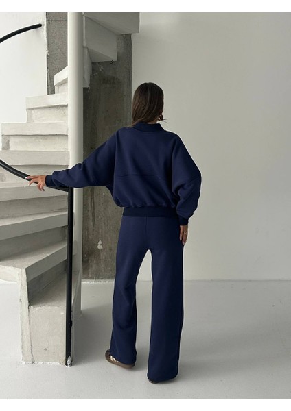 Kadın 3 Iplik Içi Şardonlu Penye Kumaş Çimalı Zr Eşofman Takımı indirimleri