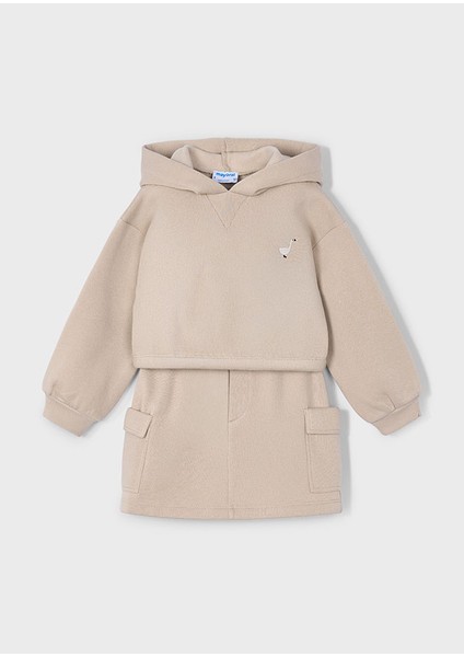 4935 Mayoral Avellana Sweatshırt Etek 2'li Takım