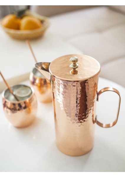 Bakır Sürahi Silindir Çekiç Dövme Model fiyatları