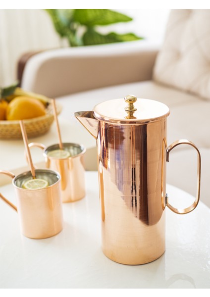 Bakır Sürahi Silindir Model fiyatları