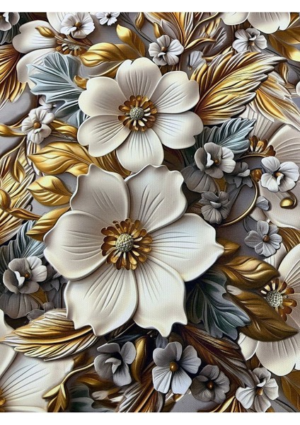 Zambak Işıltısı – 3D Çiçek Desenli Masa Runner & 4’lü Supla Takımı modelleri