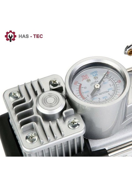 Profesyonel Çift Pistonlu Hava Kompresörü 12V, Lastik Şişirici | 150 Psı, 2.54 Cfm, 30 Amper fırsatları