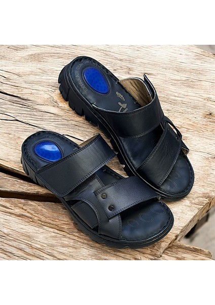 Kafkaslar Tam Ortopedik Gerçek Deri Erkek Dikişli Terlik fiyatları