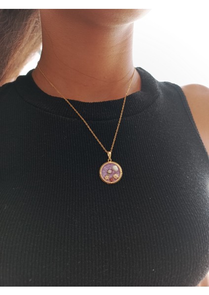 Çelik Çiçek Desenli, Sanat Kolye