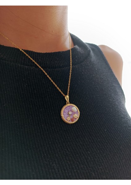 Çelik Çiçek Desenli, Sanat Kolye fiyatları