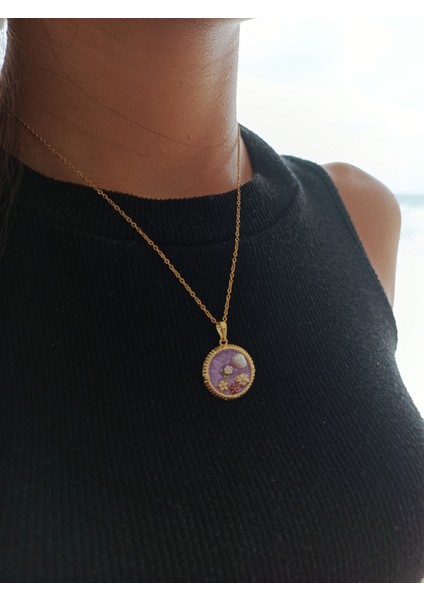 Çelik Çiçek Desenli, Sanat Kolye modelleri