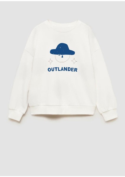 Erkek Çocuk Baskılı 3 Iplik Kumaş Pamuklu Sweatshirt