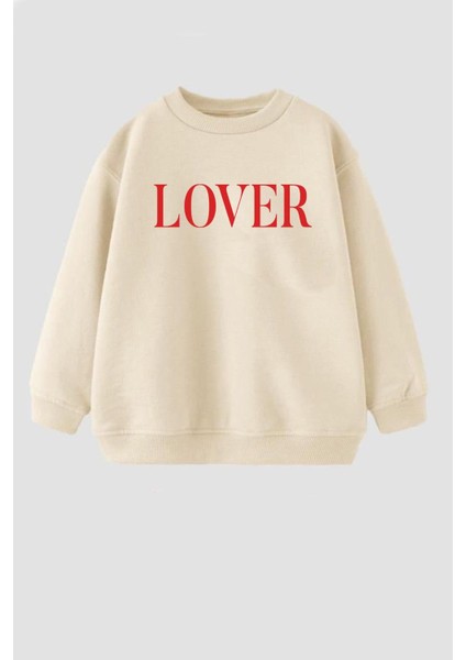 Kız Çocuk Baskılı 3 Iplik Kumaş Pamuklu Sweatshirt