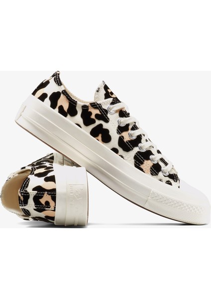 Chuck 70 Leopard Unisex Krem Sneaker indirimleri