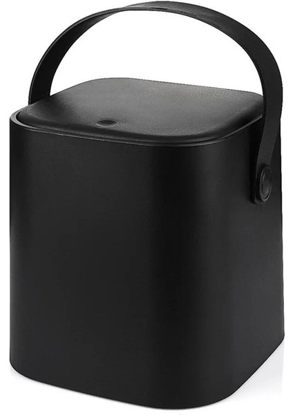 Click Kapaklı Tutma Saplı Iç Kovalı Tezgah Üst Mutfak Çöp Kovası 4 Lt Yedek Clipsli - Siyah modelleri