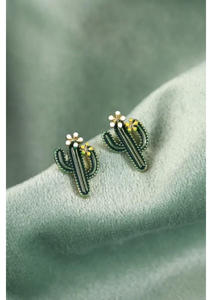 Mini Kaktüs Küpe modelleri