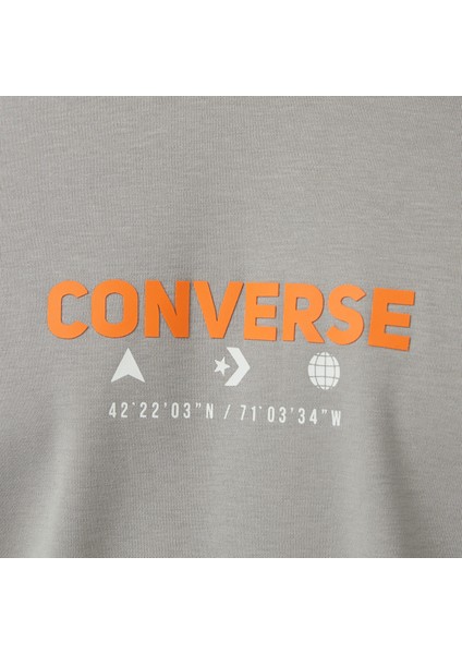 Star Chevron Baskılı Erkek Oversize Fit Gri T-Shirt indirimleri