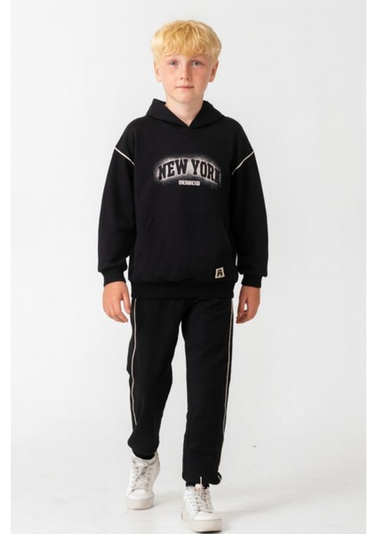 Erkek Çocuk New York Baskılı Alt Üst Eşofman Takımı AK7886 fiyatları