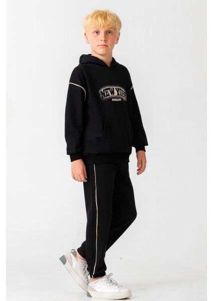 Erkek Çocuk New York Baskılı Alt Üst Eşofman Takımı AK7886 fırsatları