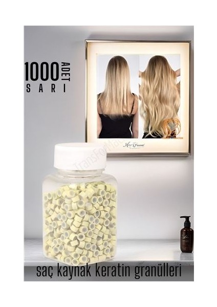 Modacar Nano Saç Kaynak Boncukları Sarı 1000 Adet