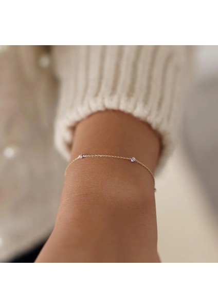 Tek Sıralı Dorika Altın Bileklik